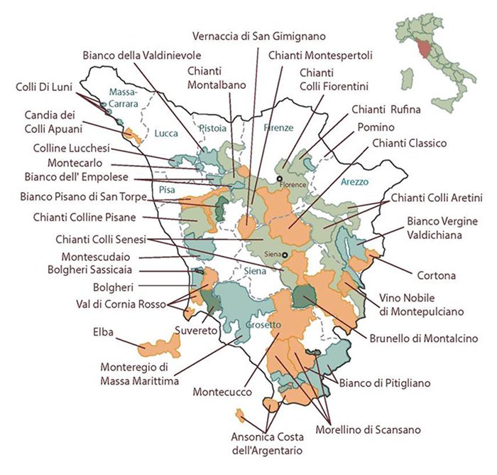 tuscan wine regions